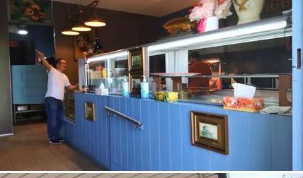 The counter at Le'ss Bakery